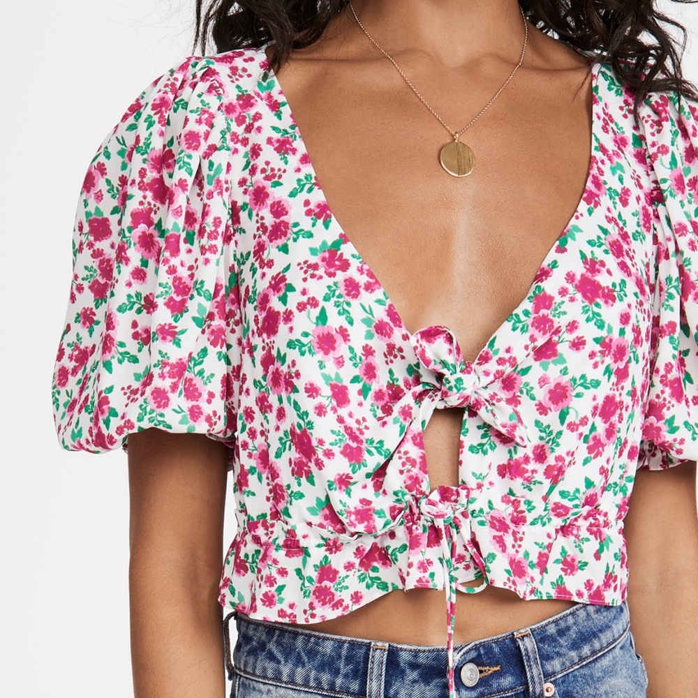Floral print top